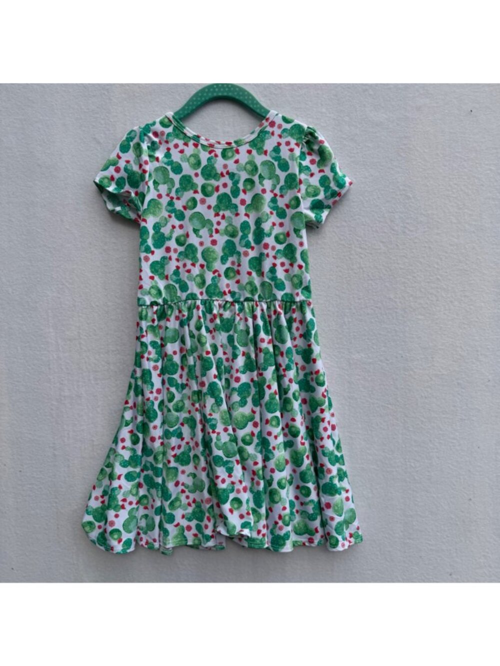 Dotdotsmile Dress Size 3/4 Green & Red Cactus New with Tags - Picture 5 of 5